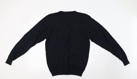 Russell Collection Mens Blue Pullover Jumper Size S