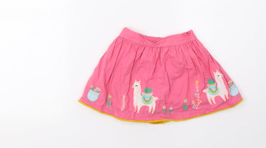 Nutmeg Girls Pink Flare Skirt Size 2-3 Years - Llama
