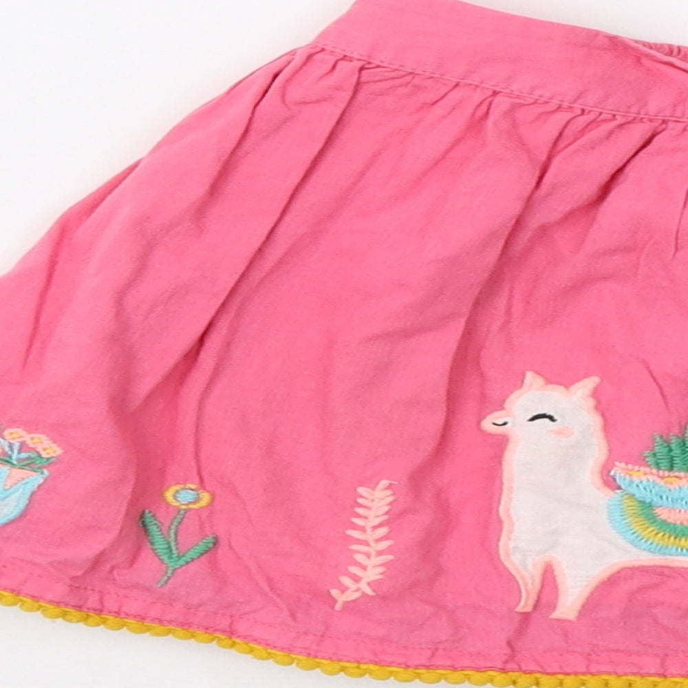 Nutmeg Girls Pink Flare Skirt Size 2-3 Years - Llama