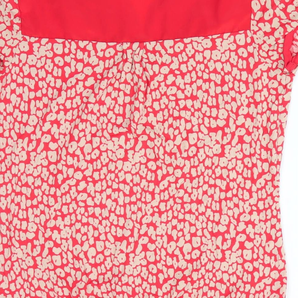 Womens UK Size 6 NEXT Orange Tunic T-Shirt