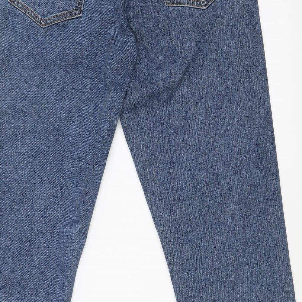 Womens UK Size 32 in Preworn Regular Fit Straight Blue Jeans