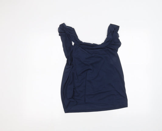 H&M Girls Blue Basic T-Shirt Size 12-13 Years