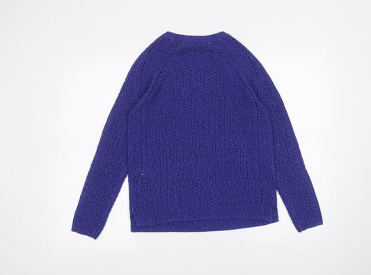 Autograph Womens Blue Pullover Jumper Size 8