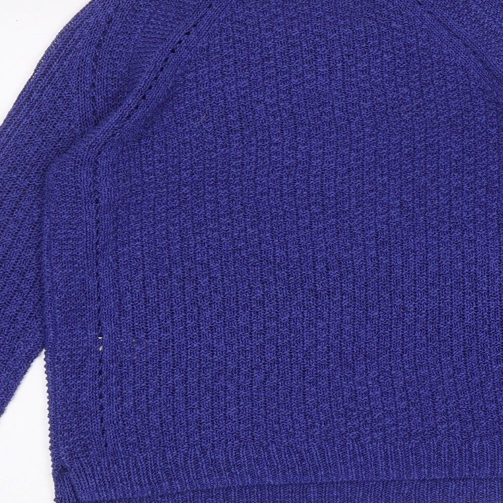 Autograph Womens Blue Pullover Jumper Size 8