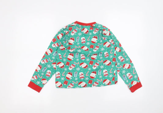 KIDS Boys Green Basic T-Shirt Size 9-10 Years