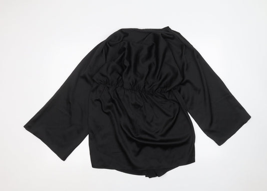 Boohoo Womens Black Cardigan Jumper Size 16