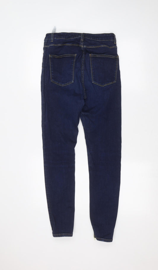 Zara Womens Blue Denim Skinny Jeans Size 8 L26 in