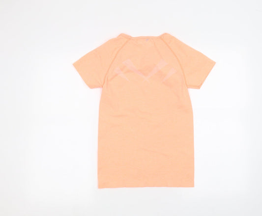 Womens UK Size 6 workout Orange Basic T-Shirt