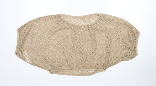 Womens UK Size S New Look Beige Pullover Jumper