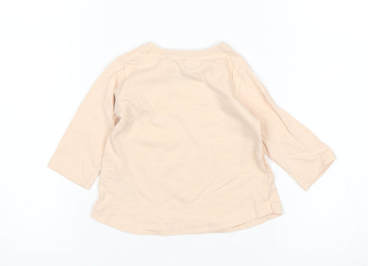 NEXT Girls Pink Basic T-Shirt Size 3-6 Months