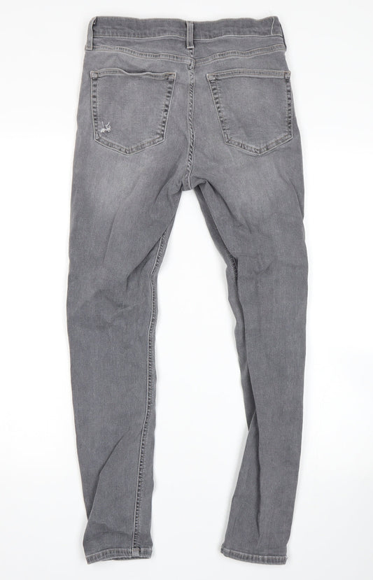 Topshop Womens Grey Skinny Jeans Size 30 in L32 in