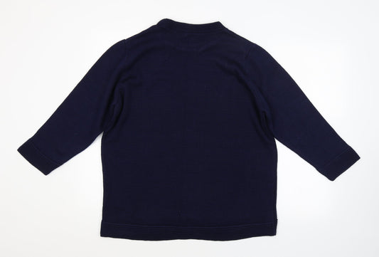 Womens UK Size 16 ELLIE B Blue Pullover Jumper