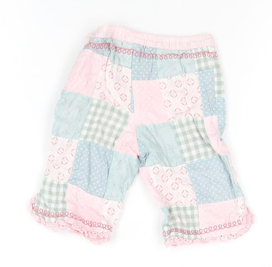 NEXT Girls Grey Geometric Sweatpants Trousers Size 3-6 Months
