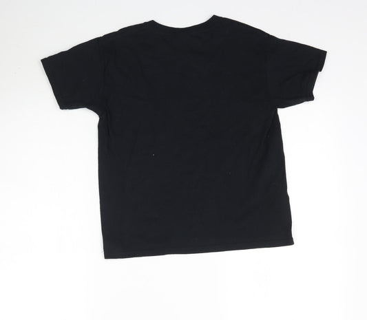 Gildan Boys Black Basic T-Shirt Size S - Temple Martial Arts