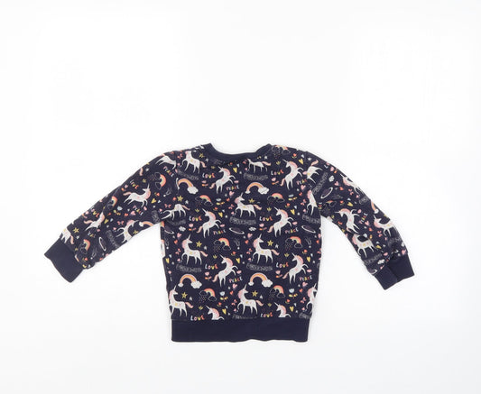 Blue Zoo Boys Blue Pullover Sweatshirt Size 3-4 Years