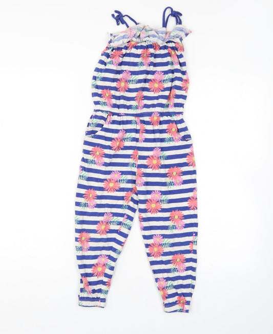 I Love Girls Wear Girls Multicoloured Floral Jumpsuit One-Piece Size 6 Years