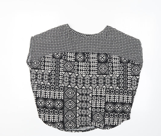 F&F Womens Black Basic Blouse Size 14