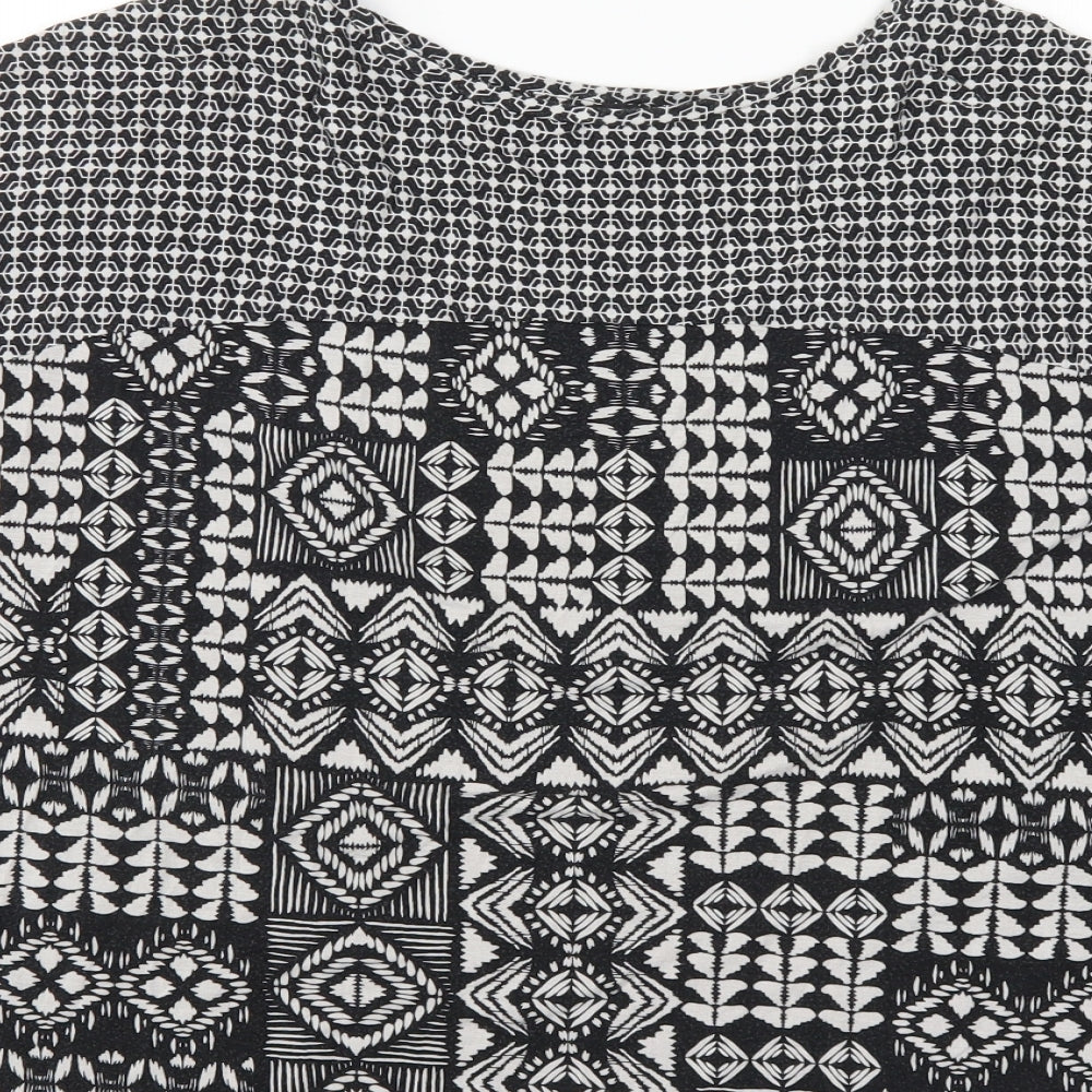 F&F Womens Black Basic Blouse Size 14