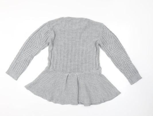 Missi Womens Grey Tunic Jumper Size M