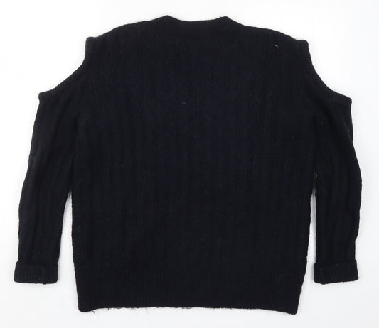 Zara Womens Beige Knit Pullover Jumper Size M