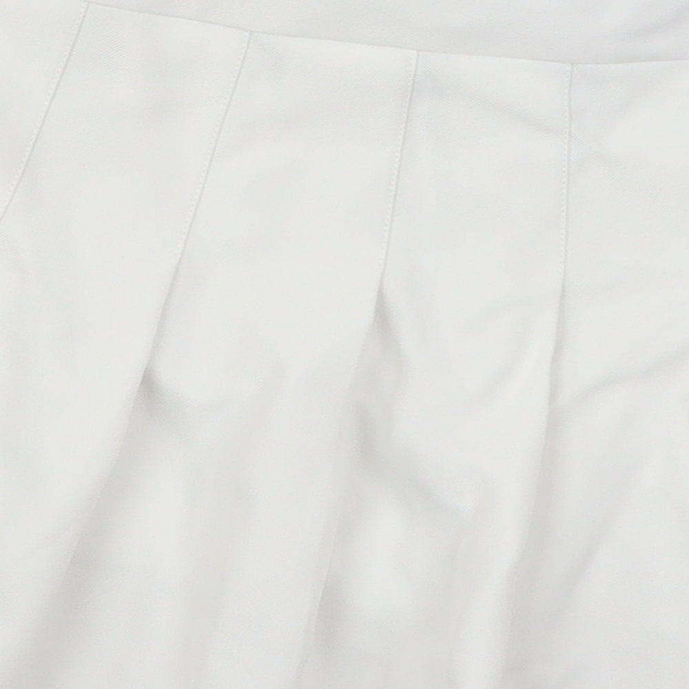 Fashion & Style Womens White Pleated Skirt Size M