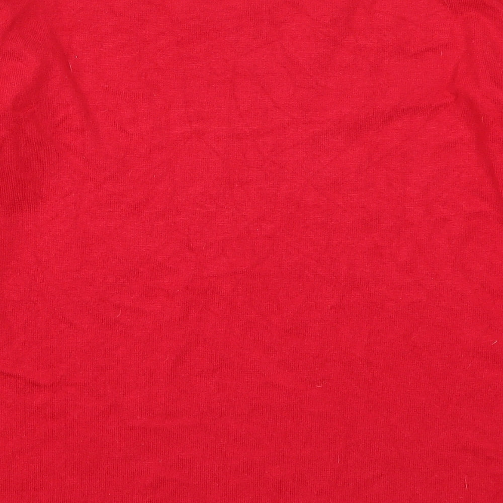 Womens UK Size M Stock Shop Red Pullover Jumper