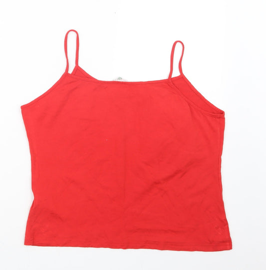 Lakeland Womens Red Basic Tank Size 18
