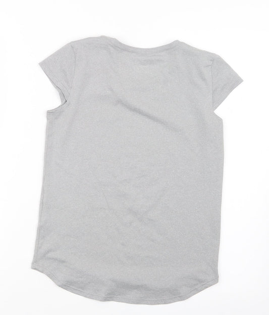 32 Degrees Girls Grey Basic T-Shirt Size 9-10 Years