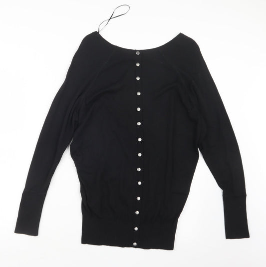 hoxton Womens Black Knit Pullover Jumper Size S