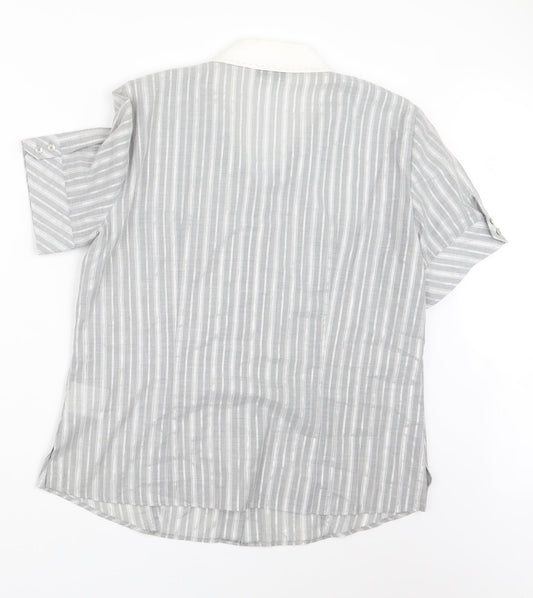 Womens UK Size 14 Gerry Weber Grey Basic Button-Up