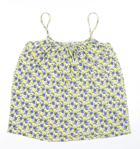 Womens UK Size 14 Definitions Yellow Camisole Blouse
