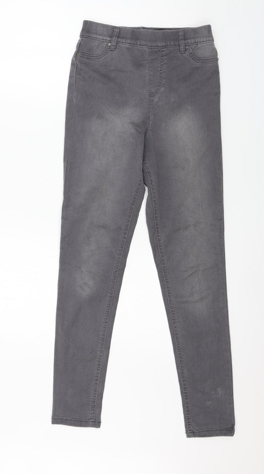 Womens UK Size 8 F&F Regular Fit Skinny Grey Jeans