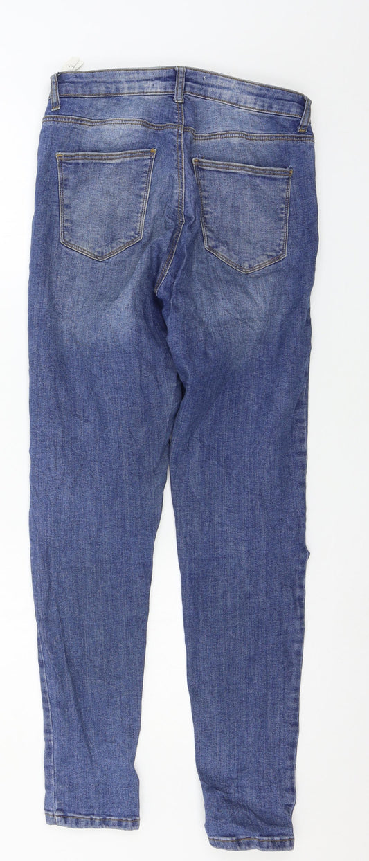 Womens UK Size 12 TALLY WEiJL Regular Fit Skinny Blue Jeans