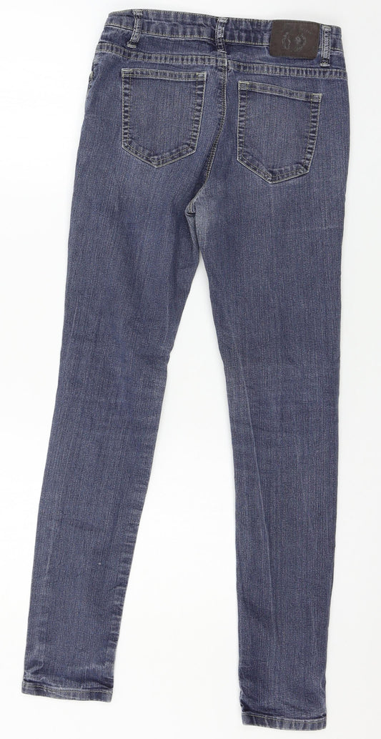 Fishbone Womens Blue  Denim Skinny Jeans Size 28 in L28 in