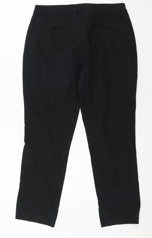 Butik Womens Black Trousers Size 10 L25 in