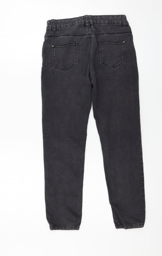 Denim & Co. Girls Grey Denim Skinny Jeans Size 9-10 Years