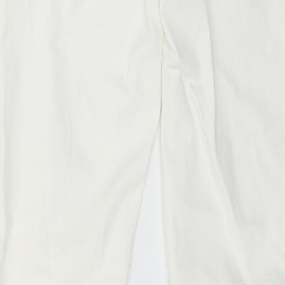 Beden Womens White Denim Skinny Jeans Size 12 L28 in
