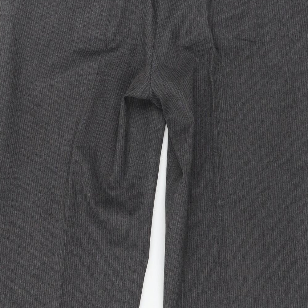 George Mens Grey Striped Trousers Size 32 in L29 in