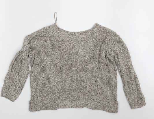 American Rag Cie Womens Brown Pullover Jumper Size L