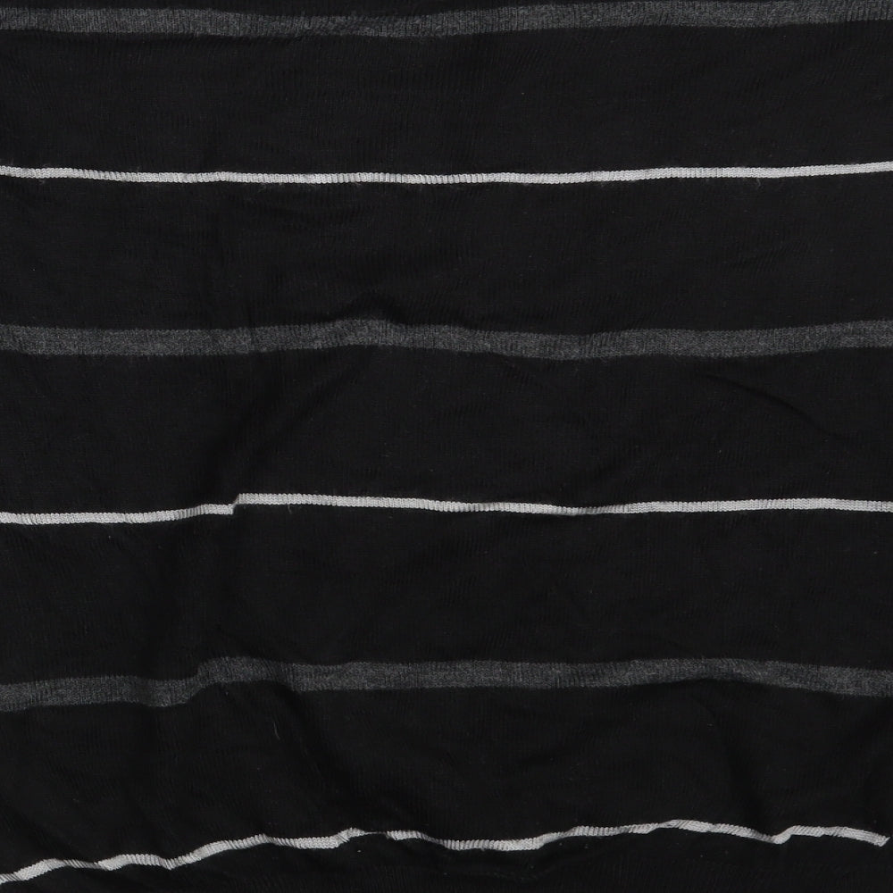 Apollon & Cakarli Mens Black Striped Pullover Sweatshirt One Size