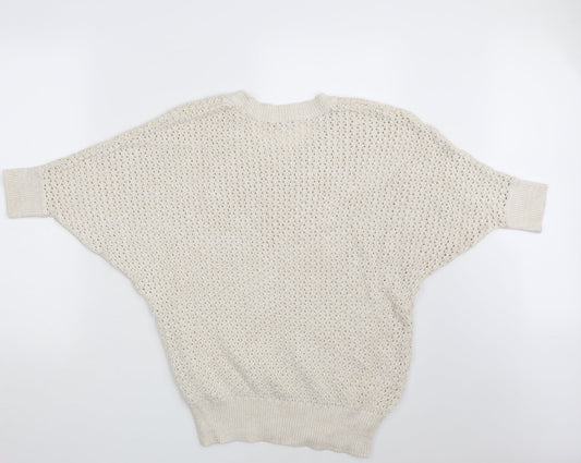 Laura Scott Womens Ivory Pullover Jumper Size 18