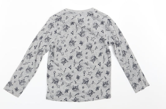Lupilu Boys Grey Geometric Basic T-Shirt One Size