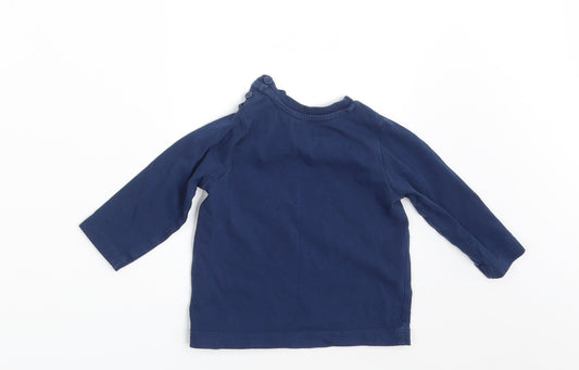 Matalan Girls Blue Basic T-Shirt Size 6-9 Months
