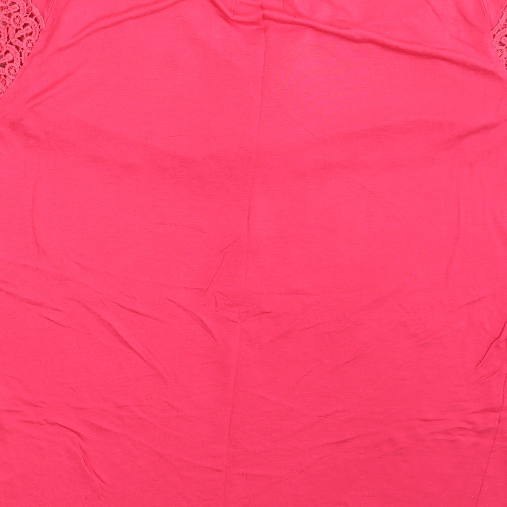 Womens UK Size 16 BEYOU Pink Basic T-Shirt
