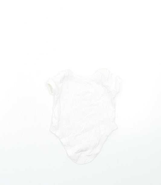 George Baby White Babygrow One-Piece Size 0-3 Months