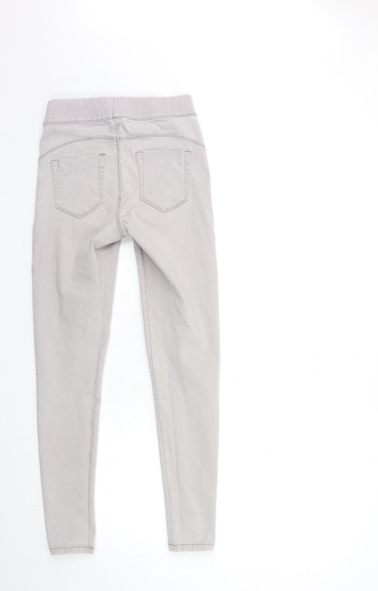 Denim & Co. Womens Grey Denim Jegging Jeans Size 8 L28 in