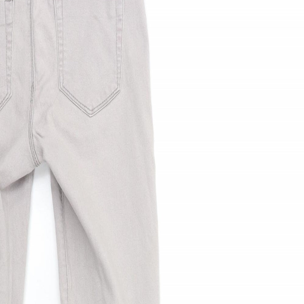 Denim & Co. Womens Grey Denim Jegging Jeans Size 8 L28 in