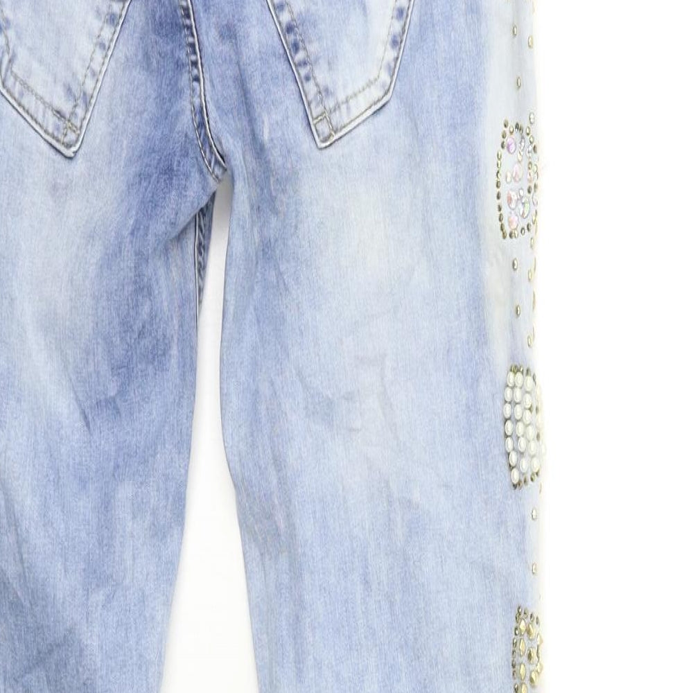 Womens UK Size 26 in Preworn Regular Fit Skinny Blue Jeans