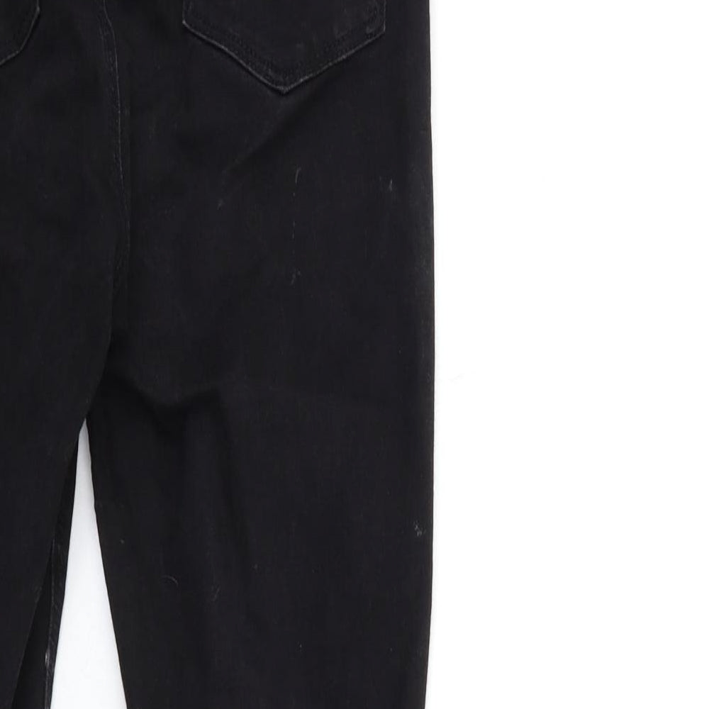 Denim & Co. Womens Black Denim Skinny Jeans Size 10 L27 in