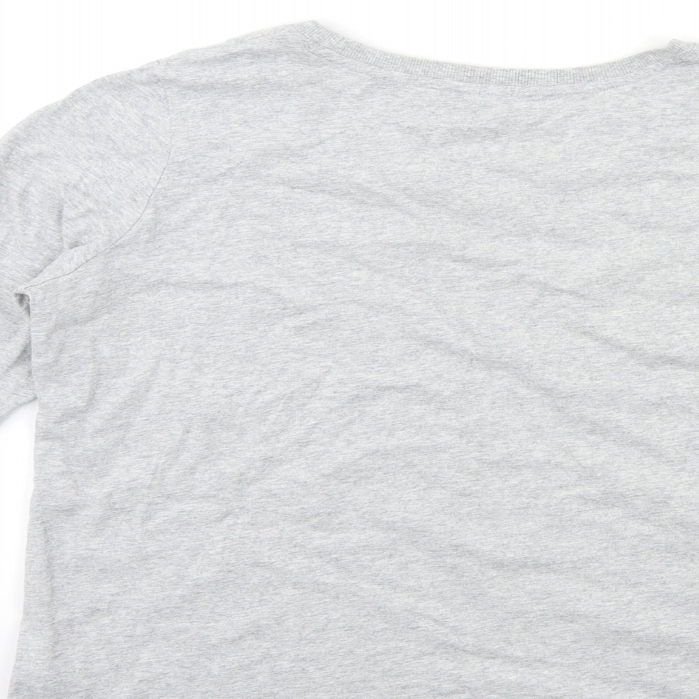 Debenhams Womens Grey Basic T-Shirt Size 12 - snow